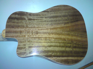 Replaced and refinished Maton back